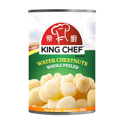 KING CHEF CANNED WATER CHESTNUT WHOLE 567G