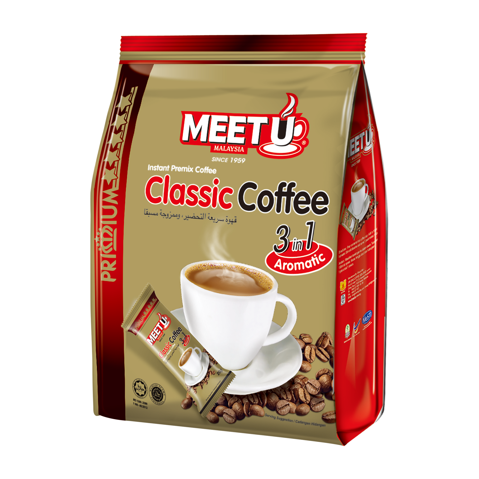 MEET U CLASSIC COFFEE 3IN1 20 sx20G McAsia Foodtrade Corporation meet-u-classic-coffee-3in1-20-sx20g-mcasia-foodtrade-corporation